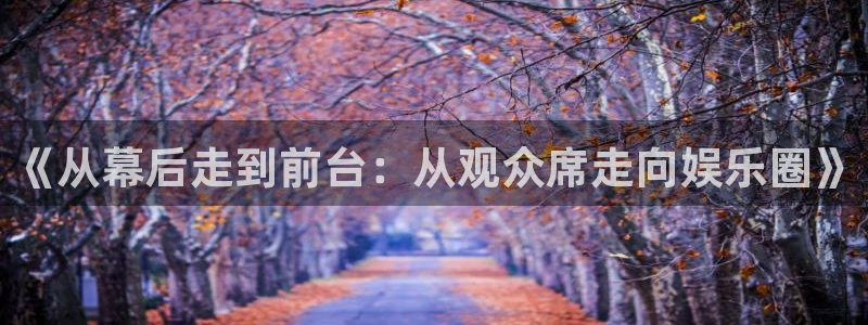 长征平台体育app下载：《从幕后走到前台：从观众席走向娱乐圈》